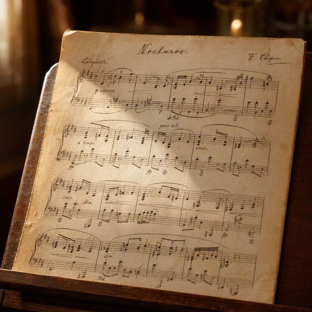 sheet music displaying dynamic markings and notation symbols that guide performers through volume changes like crescendo