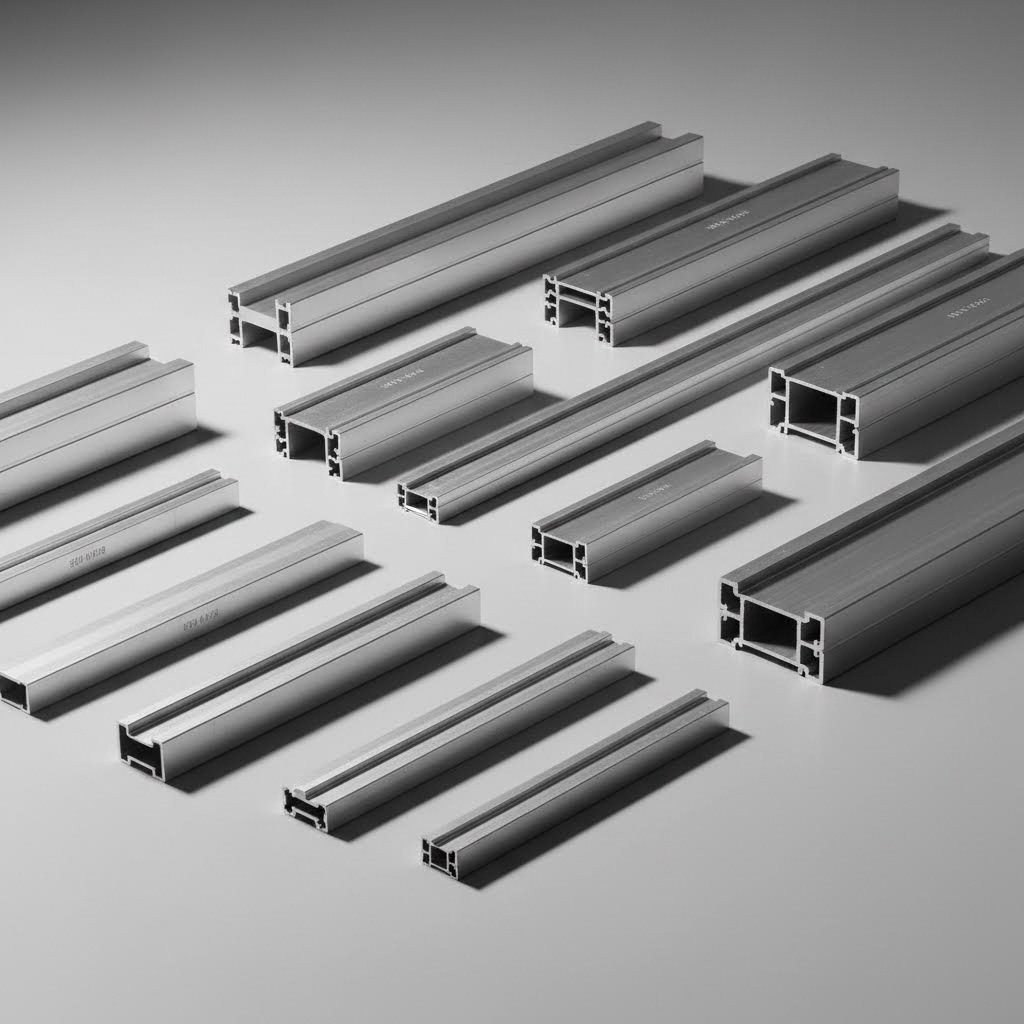 various aluminum extrusion profile types used for polycarbonate sheet mounting