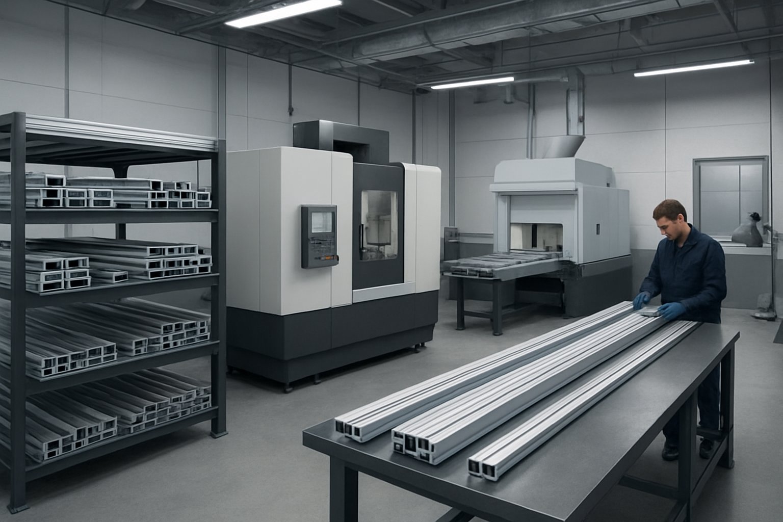 integrated extrusion machining finishing and inspection workflow