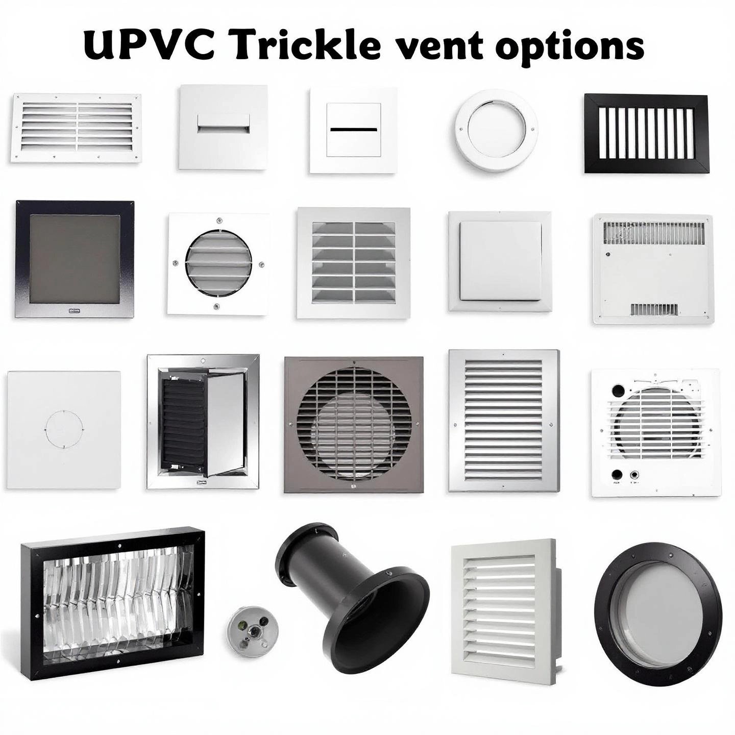 various upvc trickle vent options available for purchase in different styles and colors