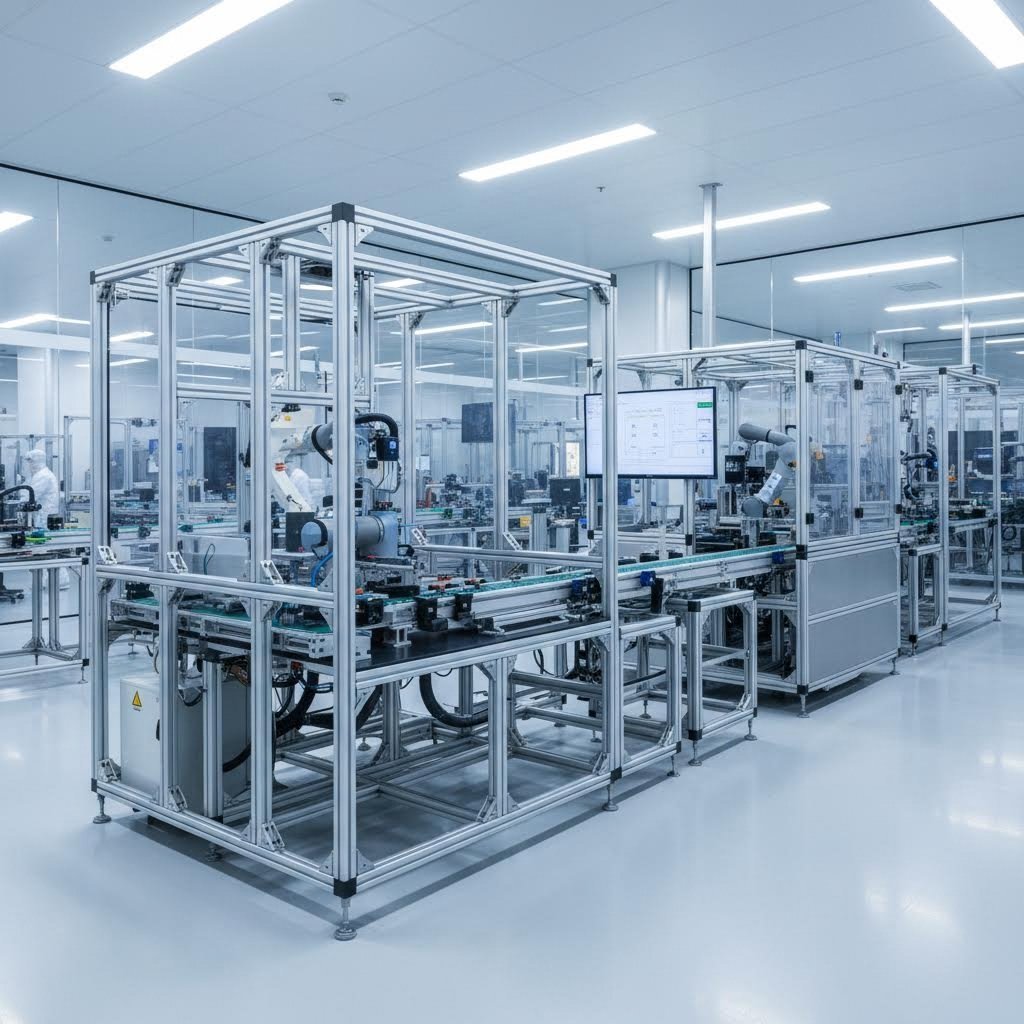 modular aluminum t slot framing systems enabling flexible industrial construction