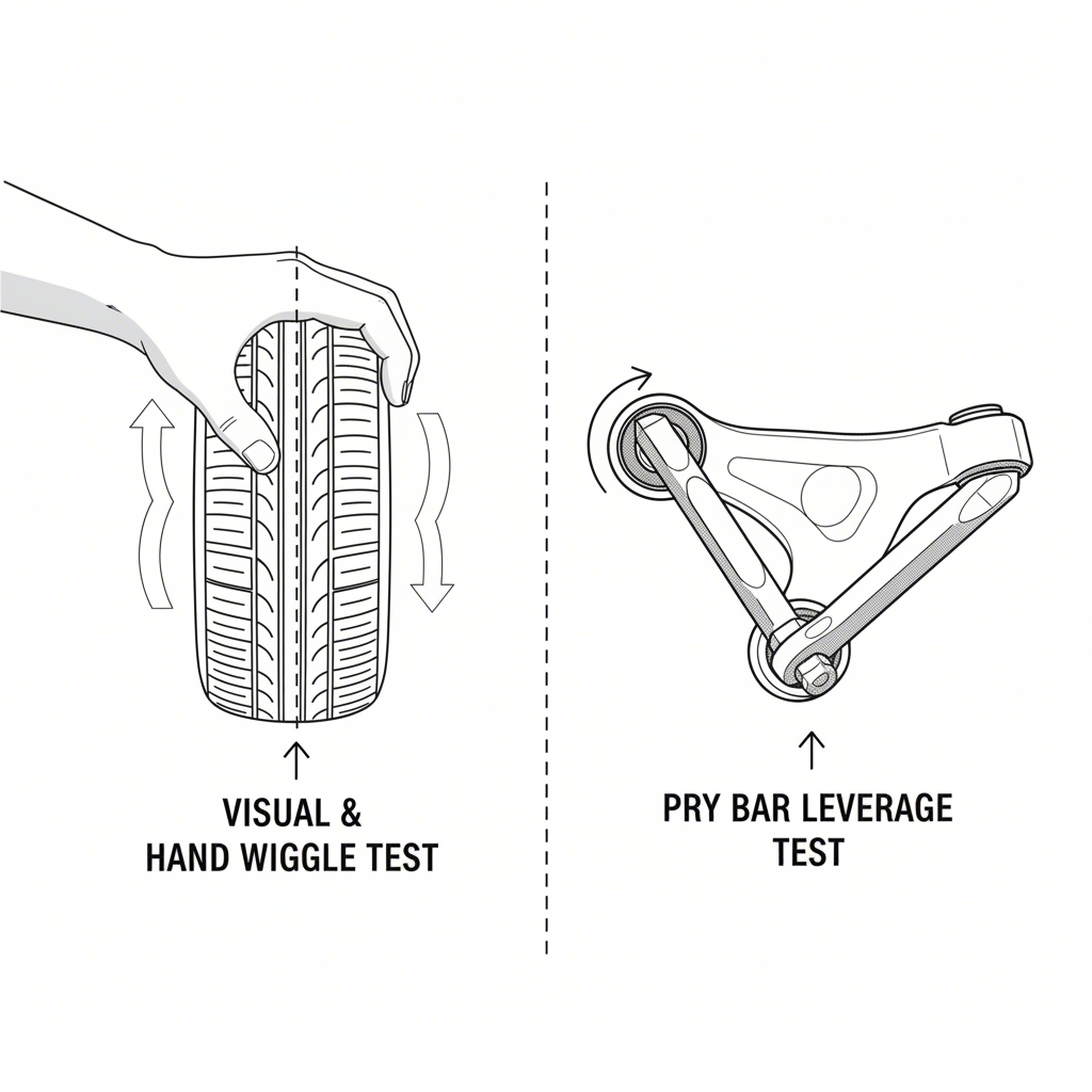 illustrated guide to performing a physical inspection of ball joints and control arm bushings