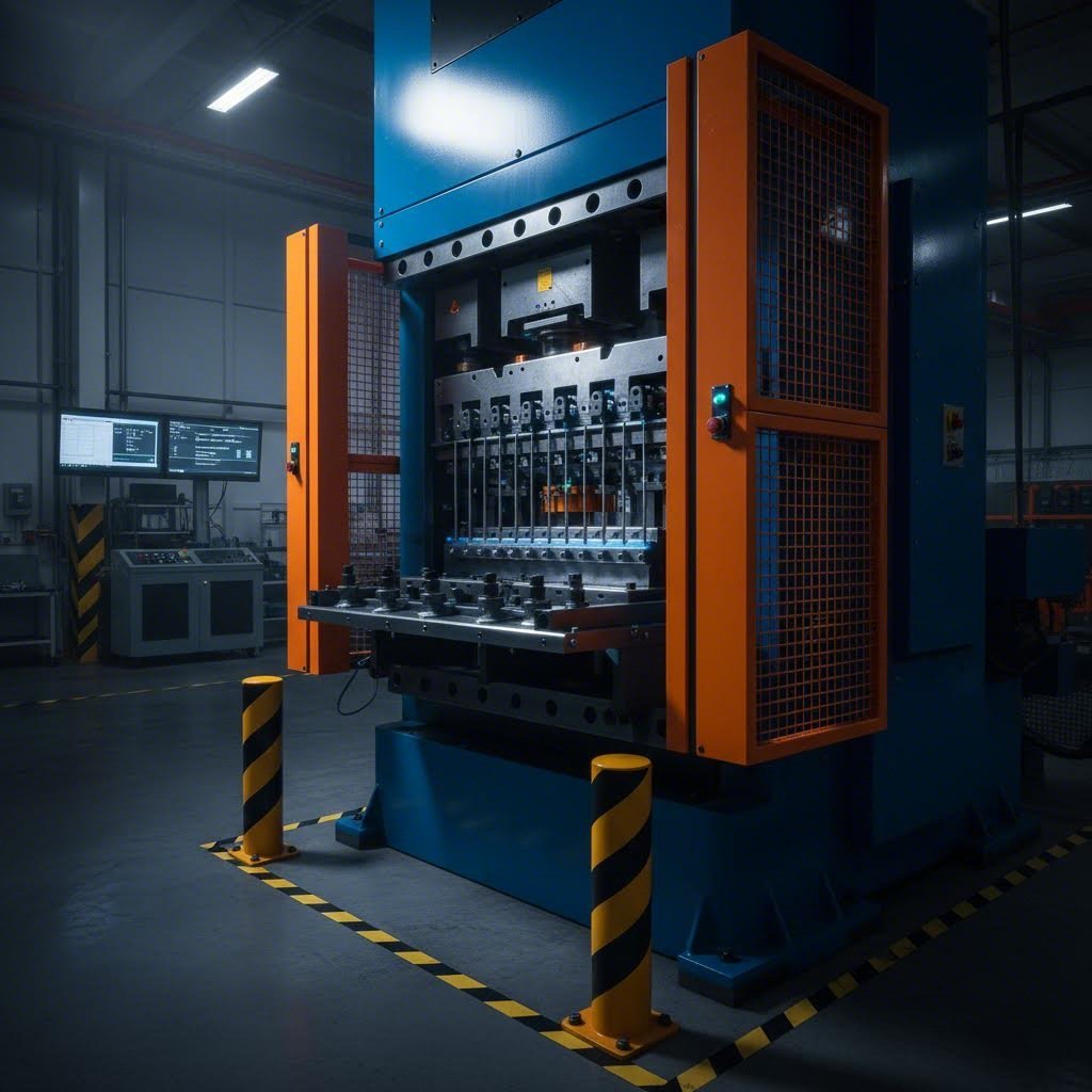 die protection sensors strategically mounted on stamping press tooling to prevent costly crashes