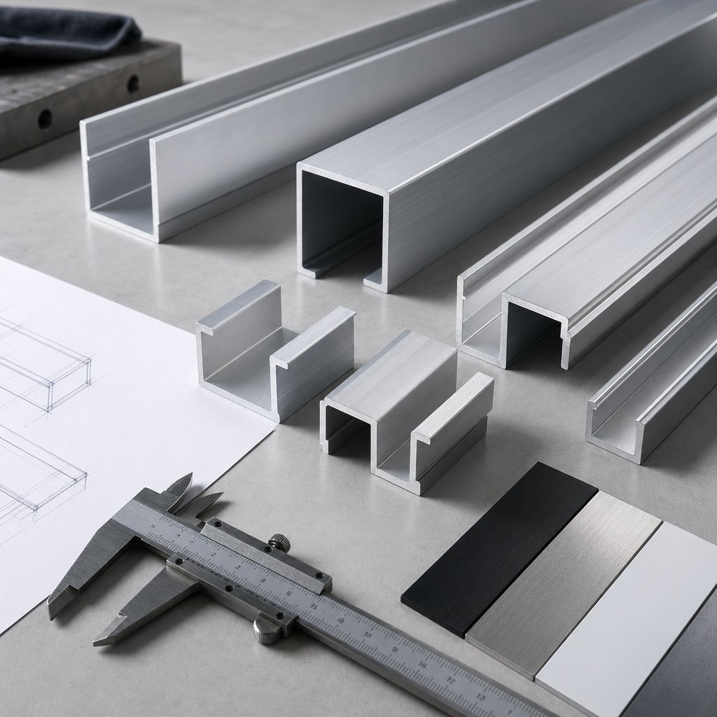 aluminium channel profiles for sizing finish and application selection