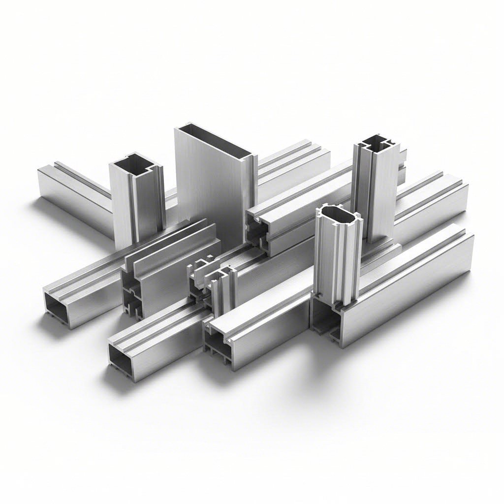 various aluminum extrusion profile cross sections demonstrating design diversity in custom manufacturing