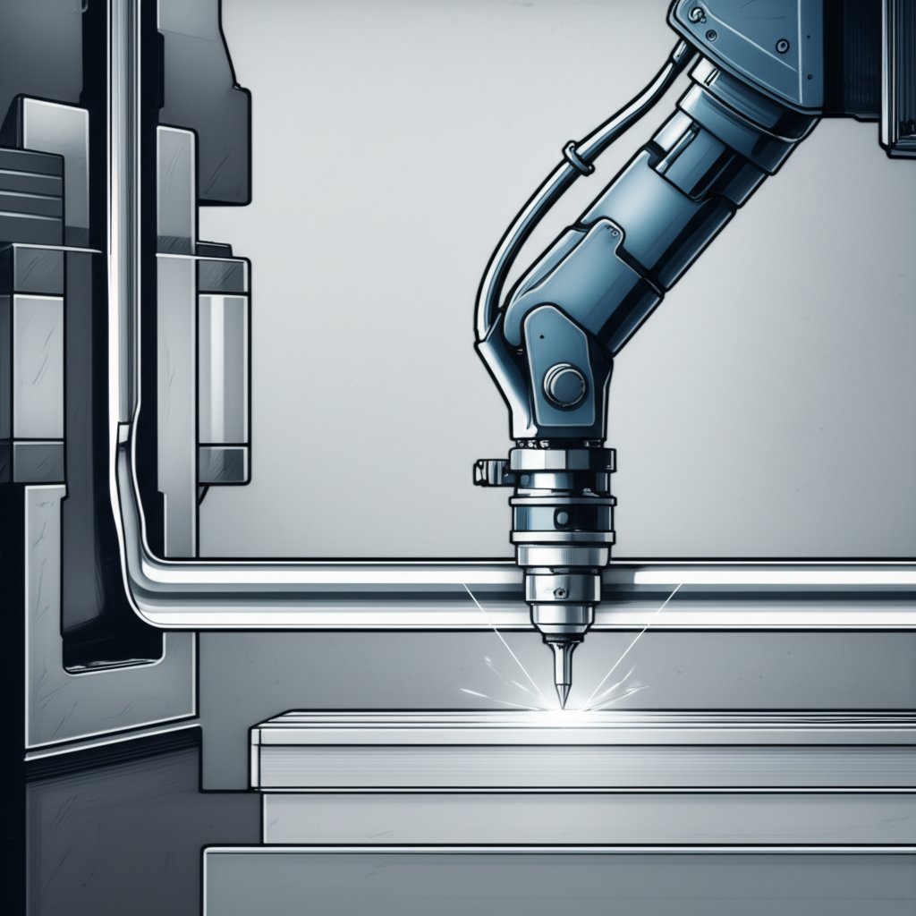 diagram showing the workflow from aluminum extrusion to cnc machining