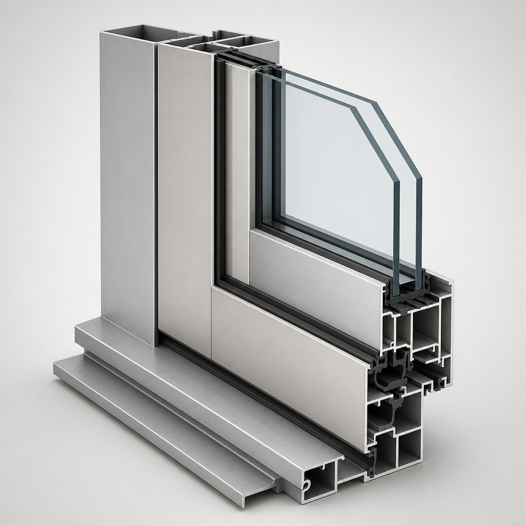 anatomy of an aluminium window frame profile