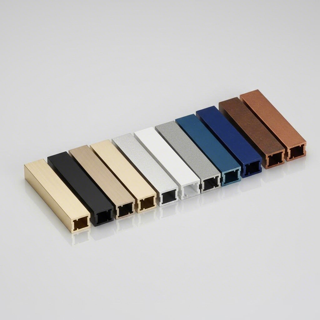 aluminum extrusions showcase diverse anodizing and coating finish options