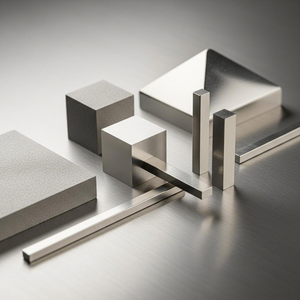 different aluminum alloy grades display varying surface finishes and material properties