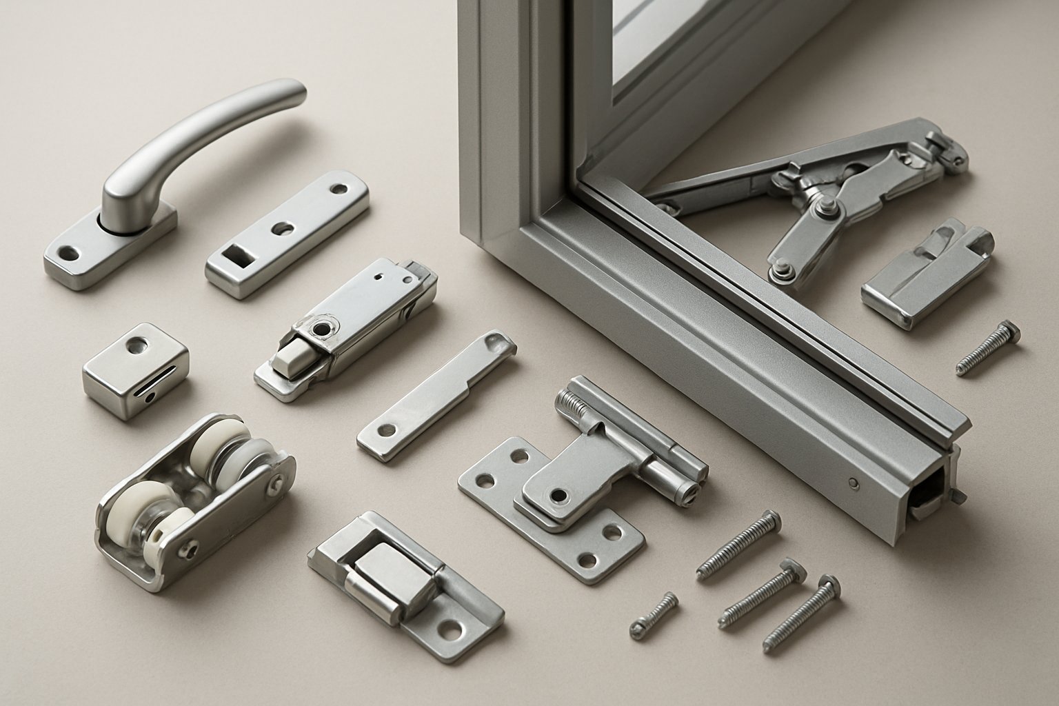 aluminum window hardware parts for repair and replacement
