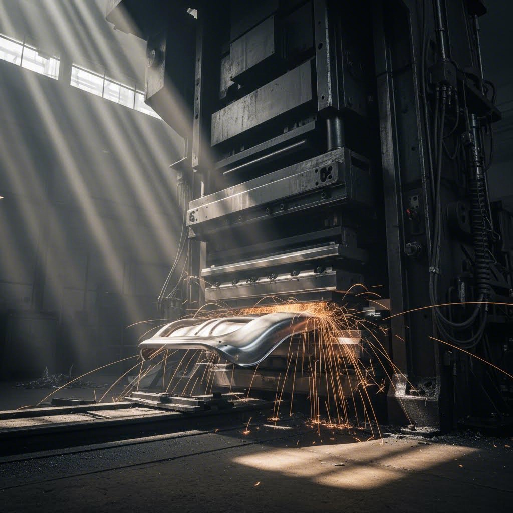 high speed automotive body panel stamping operation using nitrogen gas spring technology