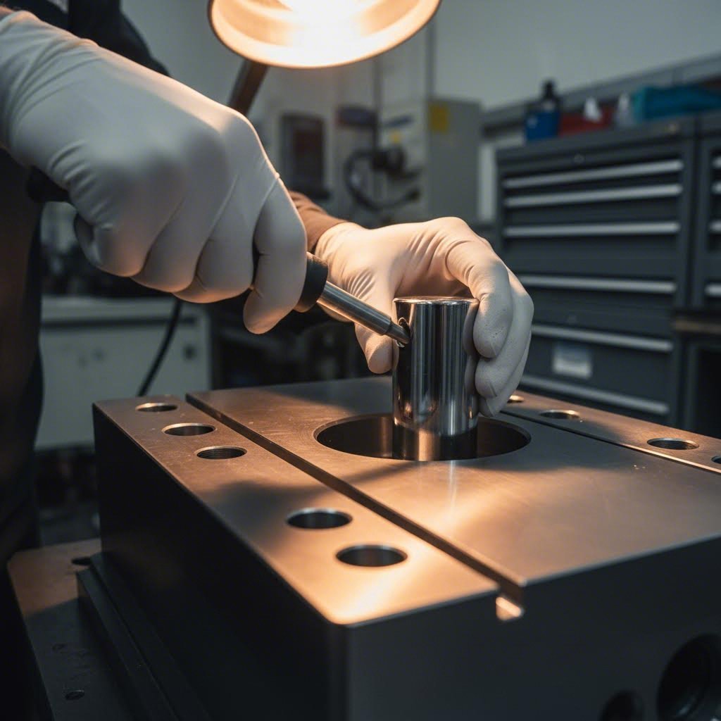 proper installation of a nitrogen gas spring into a stamping die bore