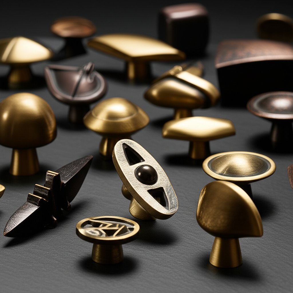 custom brass knobs available in unique sizes and finishes