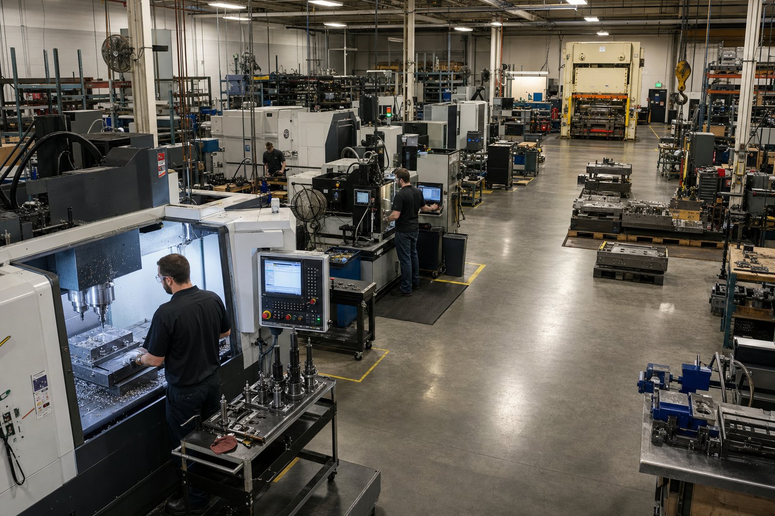 info-1-1 a vertically integrated die shop housing cnc machining edm and tryout presses under one roof for streamlined production control