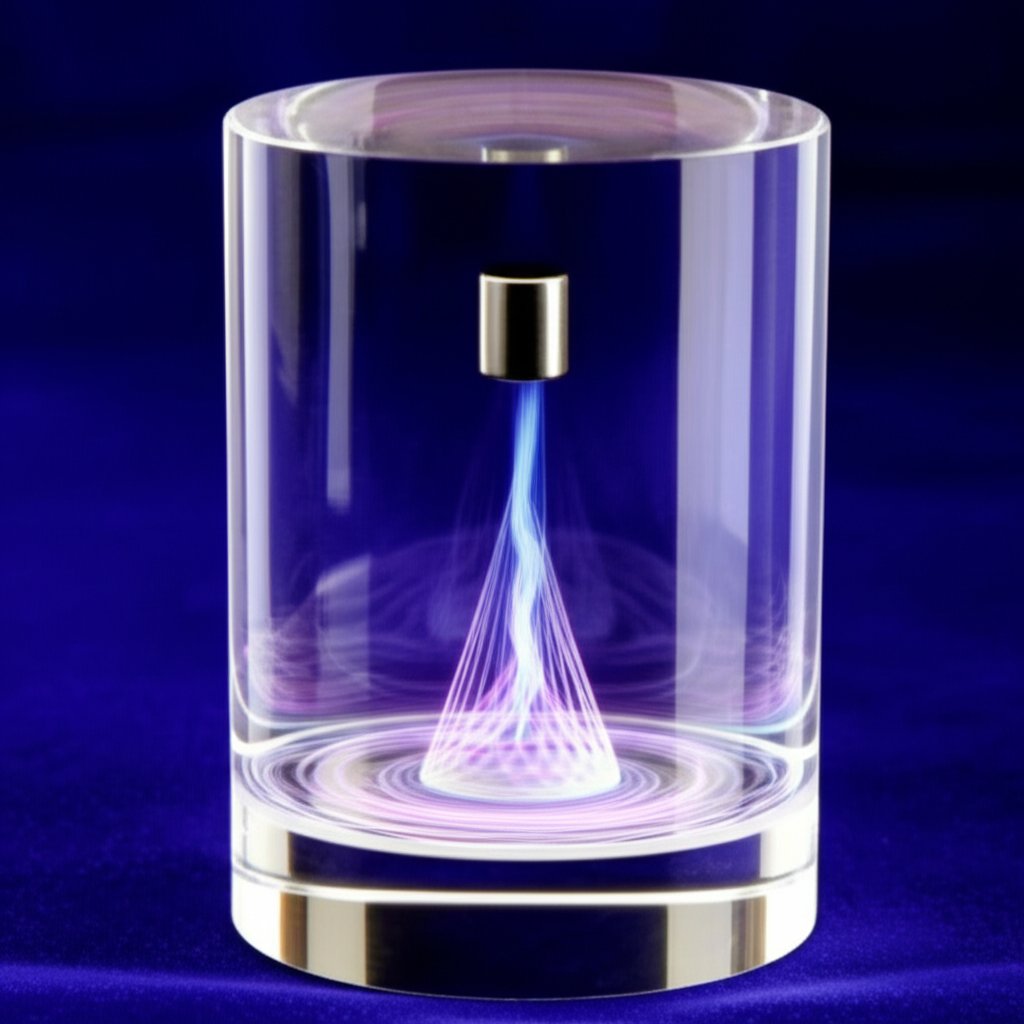 a magnet falls slowly through an aluminum tube due to eddy currents not magnetism