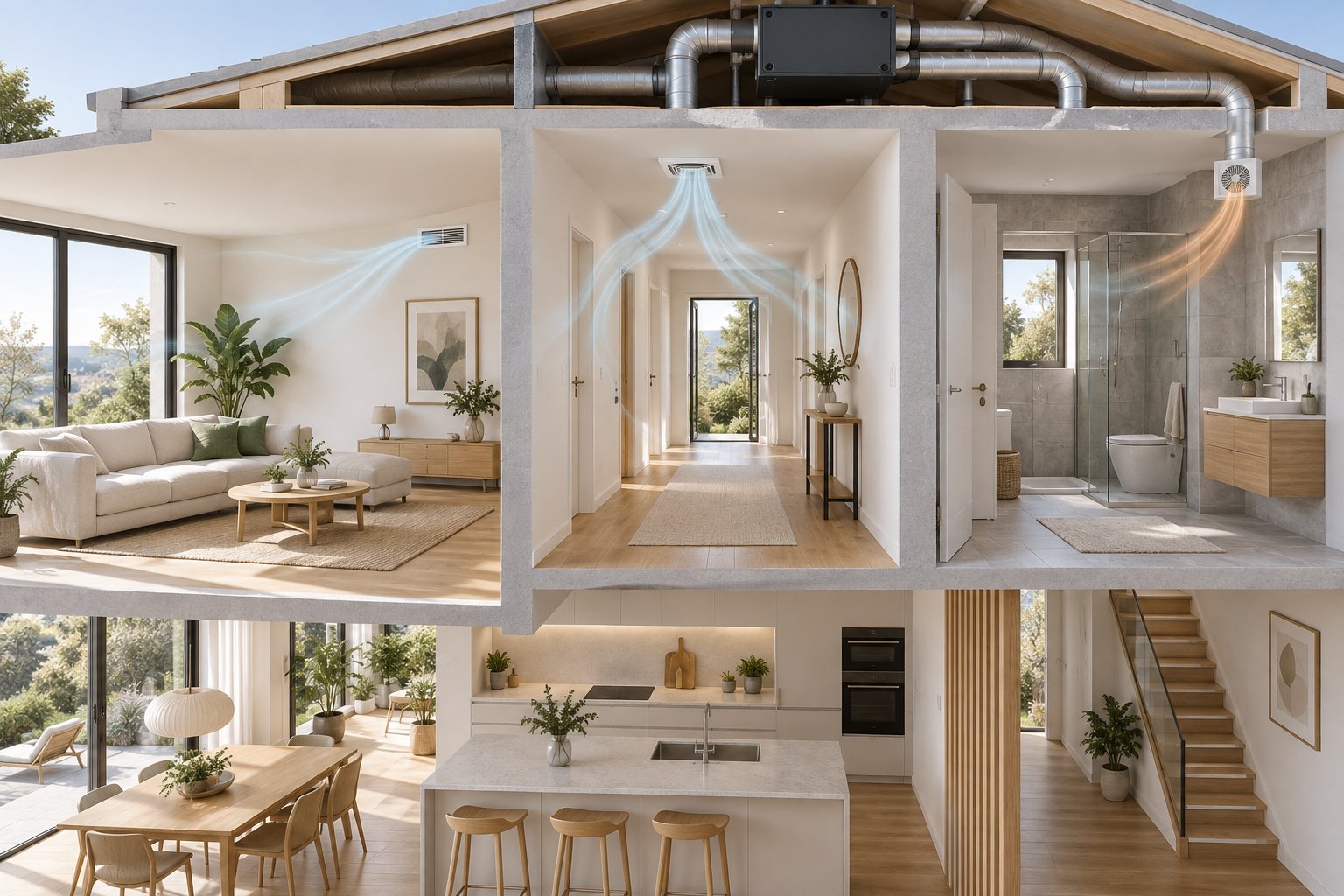 alternative ventilation methods range from simple wall vents to whole house mechanical systems