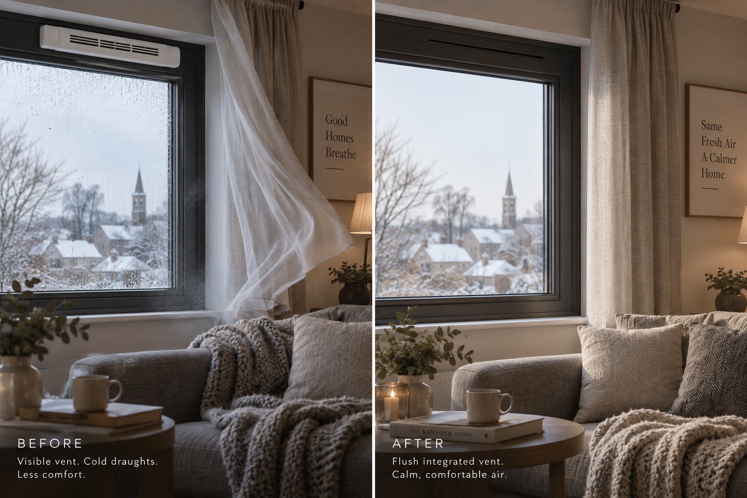 the difference between a poorly specified trickle vent and a well integrated one affects daily comfort