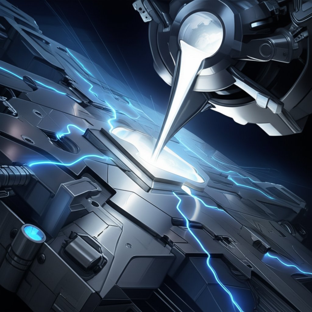 conceptual illustration of the high pressure aluminum die casting process for structural parts