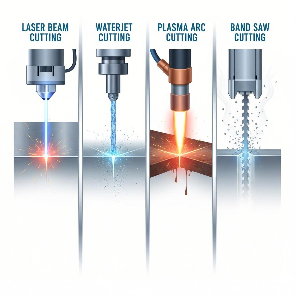 comparison of laser waterjet plasma and mechanical sawing cutting technologies