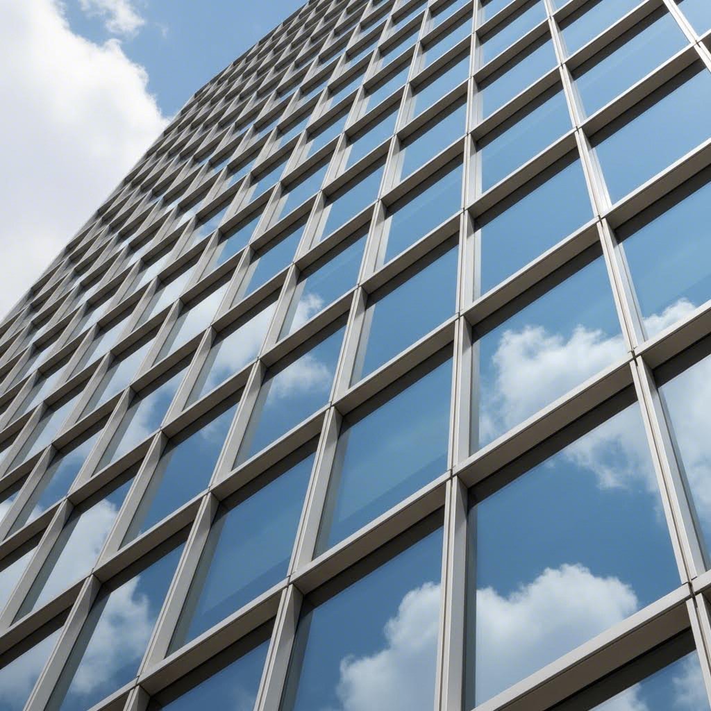architectural curtain wall system showcasing 6063 t5 aluminum's premium surface finish in building applications