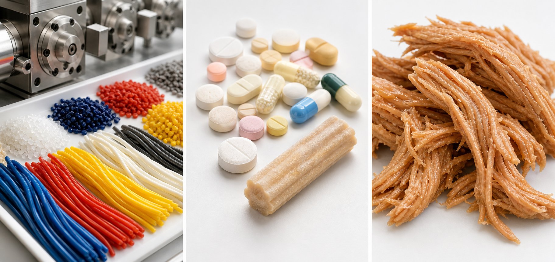 diverse r&d applications of benchtop twin screw extrusion spanning polymers pharmaceuticals and food science