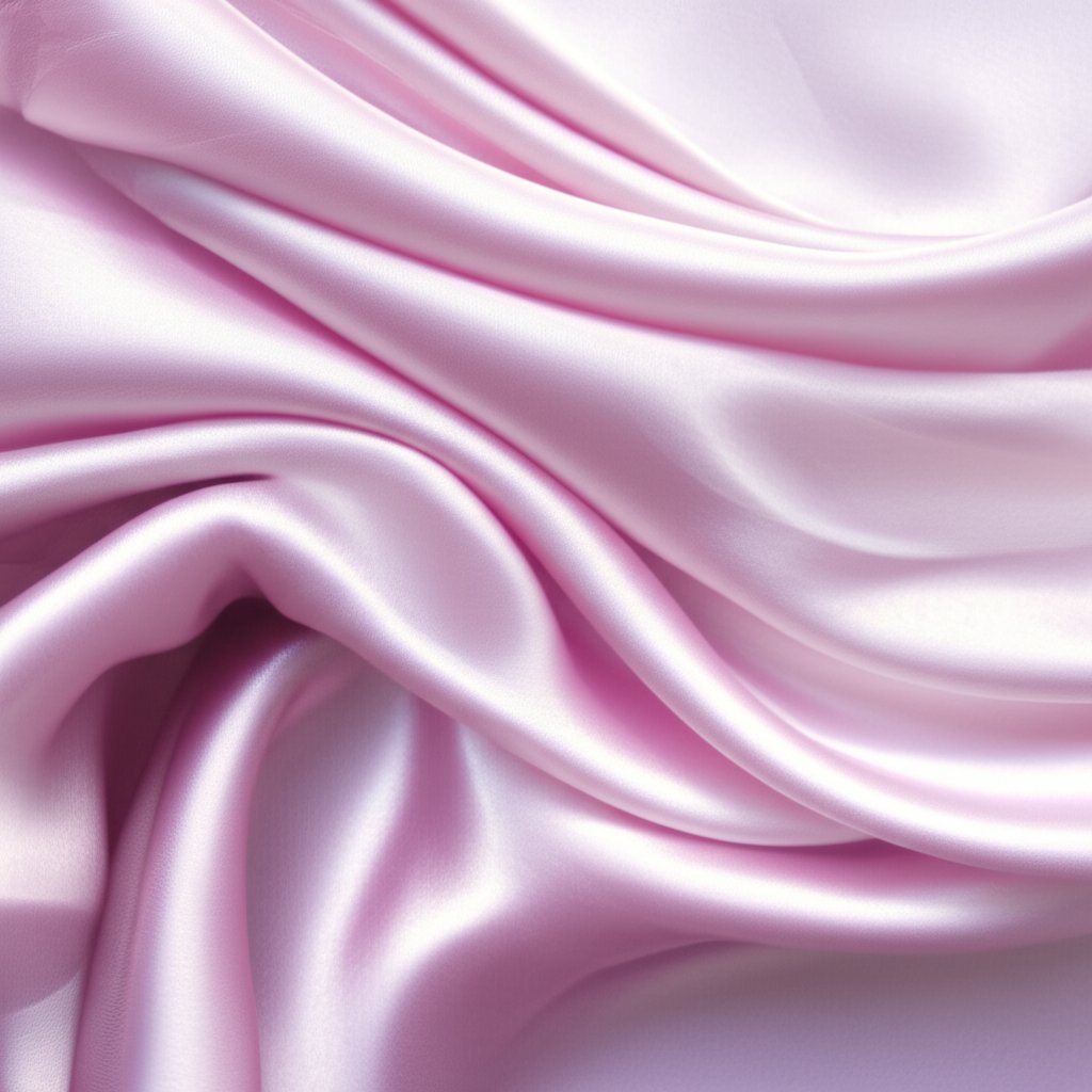 a close up of luxurious flowing mulberry silk fabric in soft tones