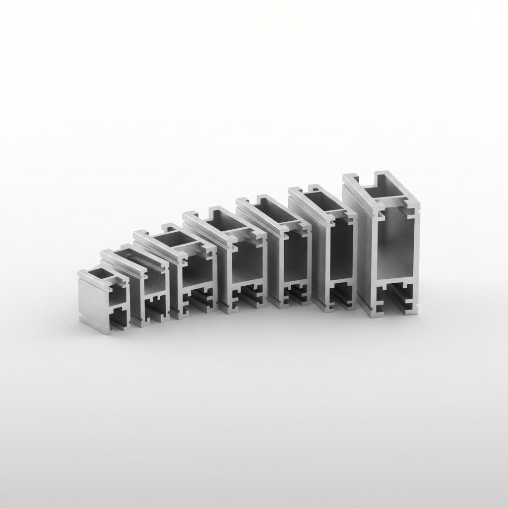 t slot aluminum profiles ranging from 20 series to 80 series sizes