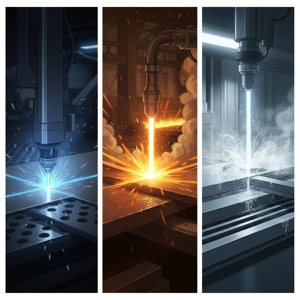 laser plasma and waterjet cutting technologies offer distinct advantages for different metal cutting applications