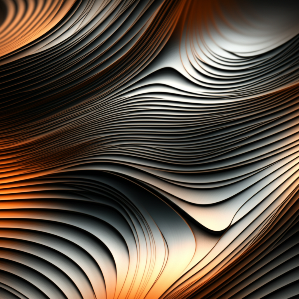 conceptual image of the strong aligned grain structure within a forged metal engine component