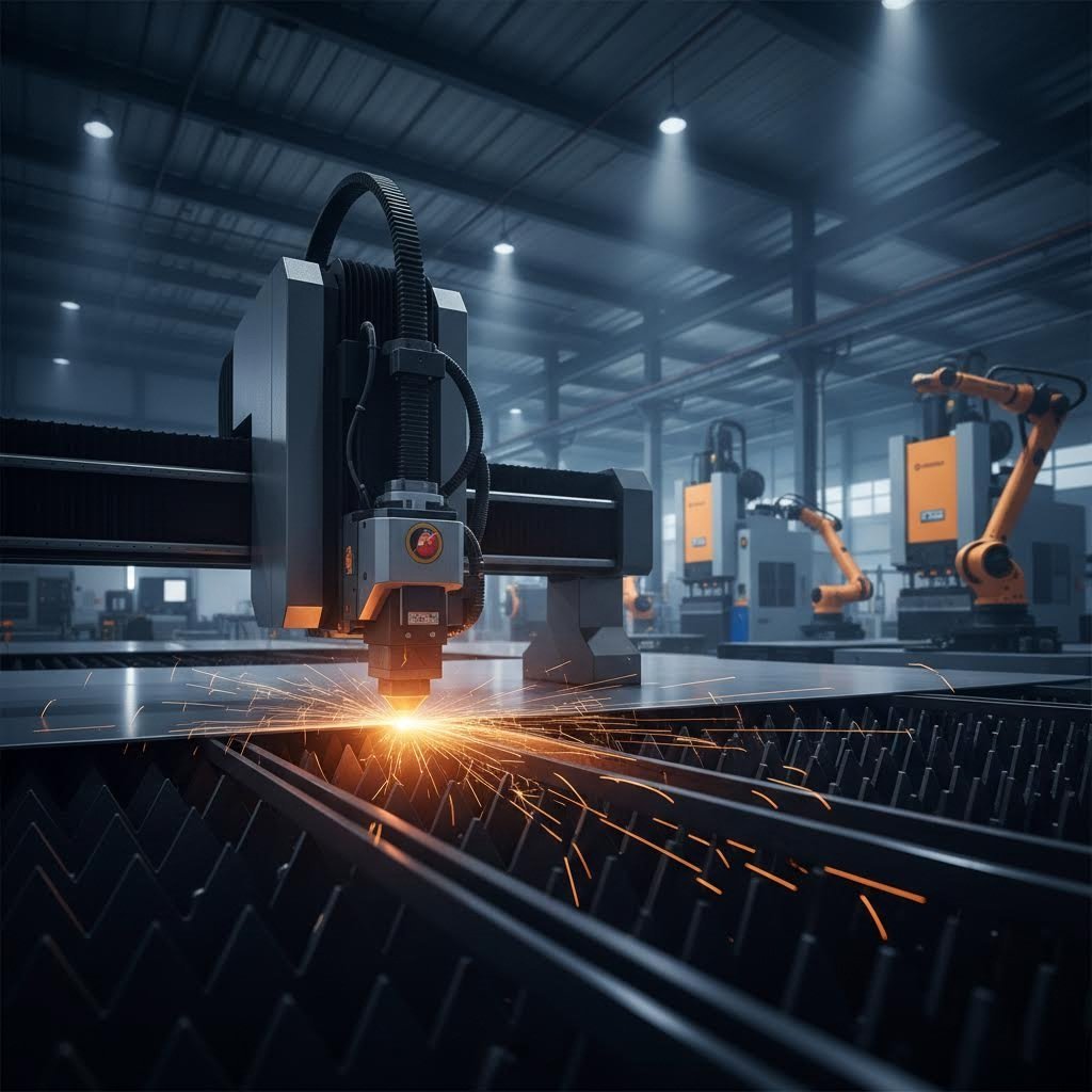 modern sheet metal fabrication facility featuring advanced cnc cutting and forming equipment