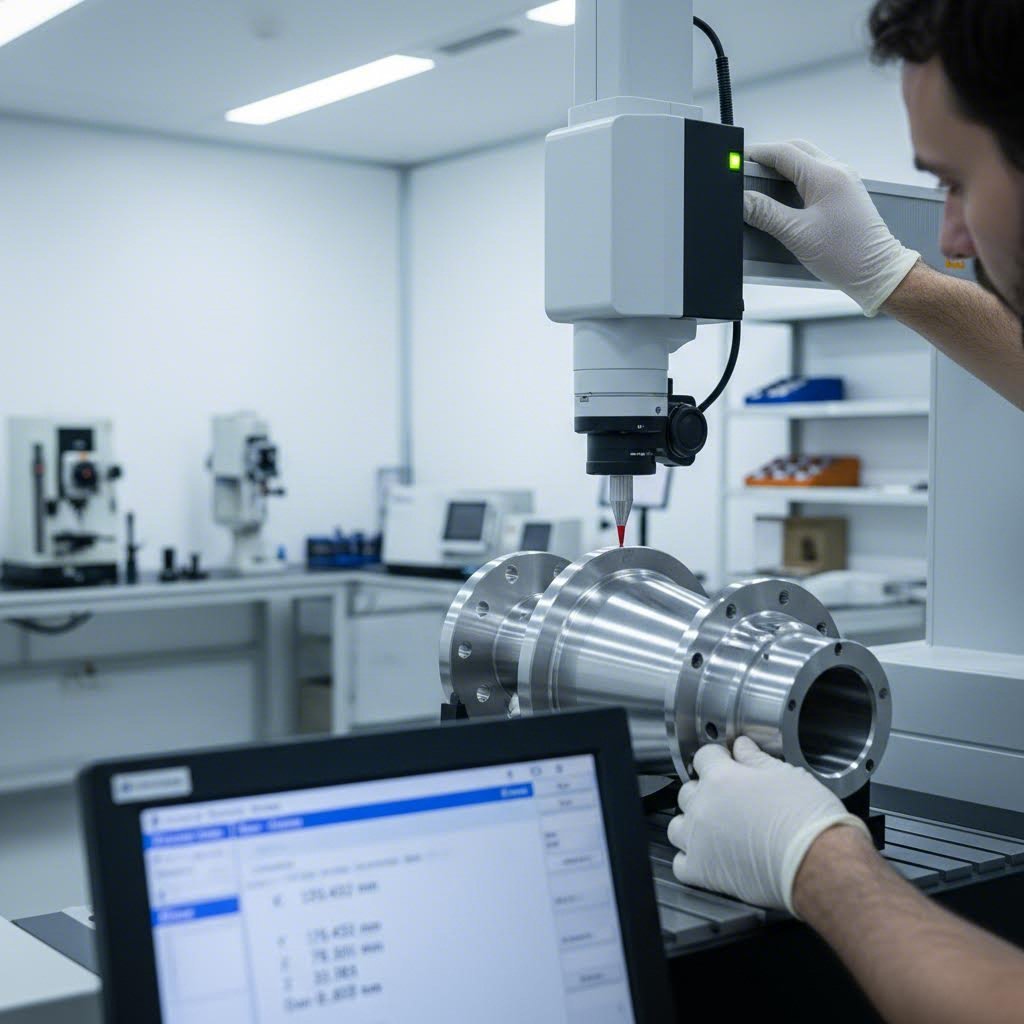 precision inspection ensuring sheet metal parts meet specification requirements