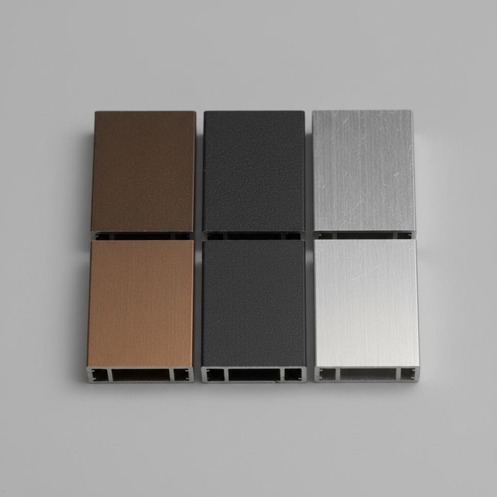 surface treatment options range from anodized finishes to high performance pvdf coatings