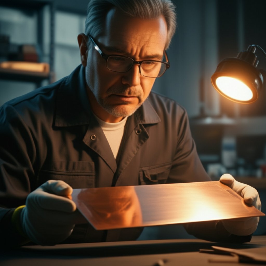 inspecting plated copper surfaces to diagnose pits burning or blisters