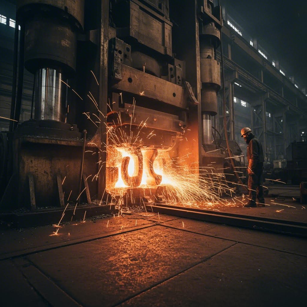 hot forging process creating aligned grain structure in performance crankshafts