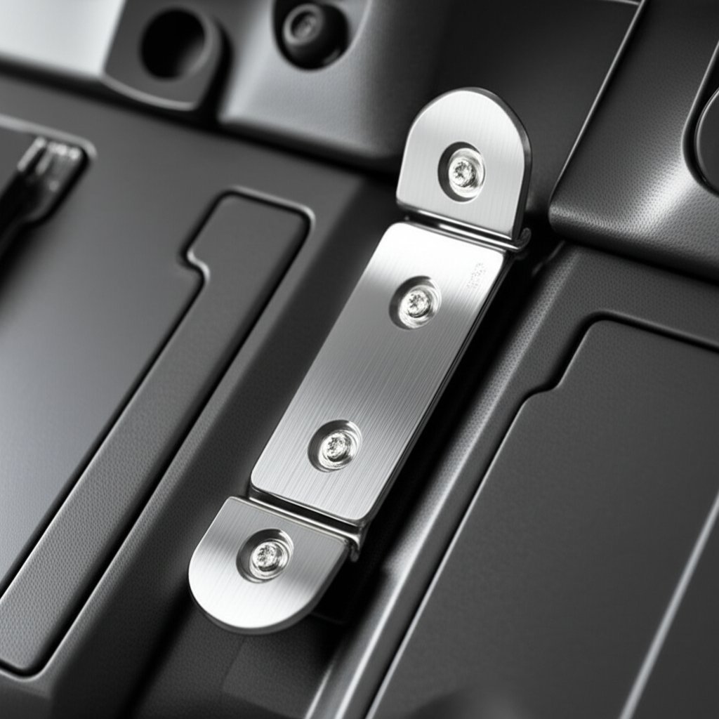 precision engineered metal supports behind automotive interior panels