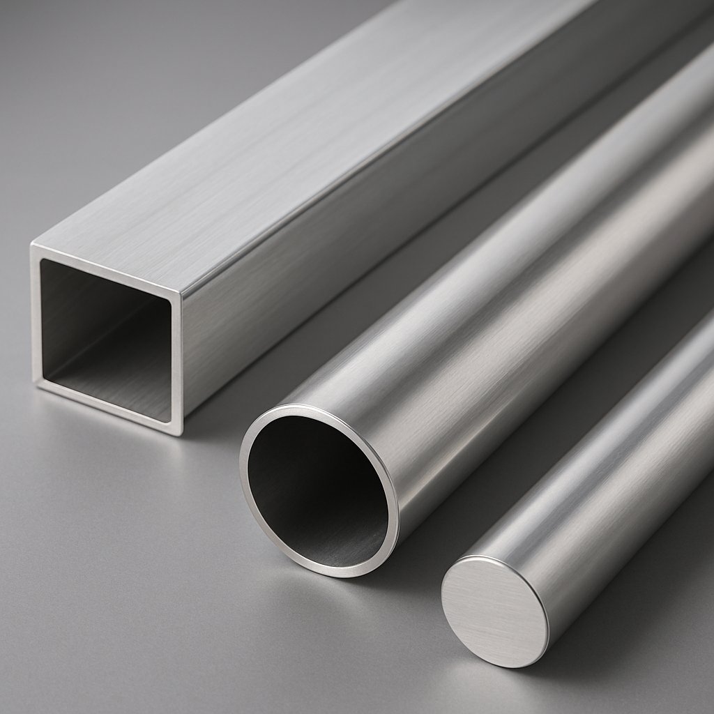aluminum tube forms that suggest structural and finish focused alloy choices