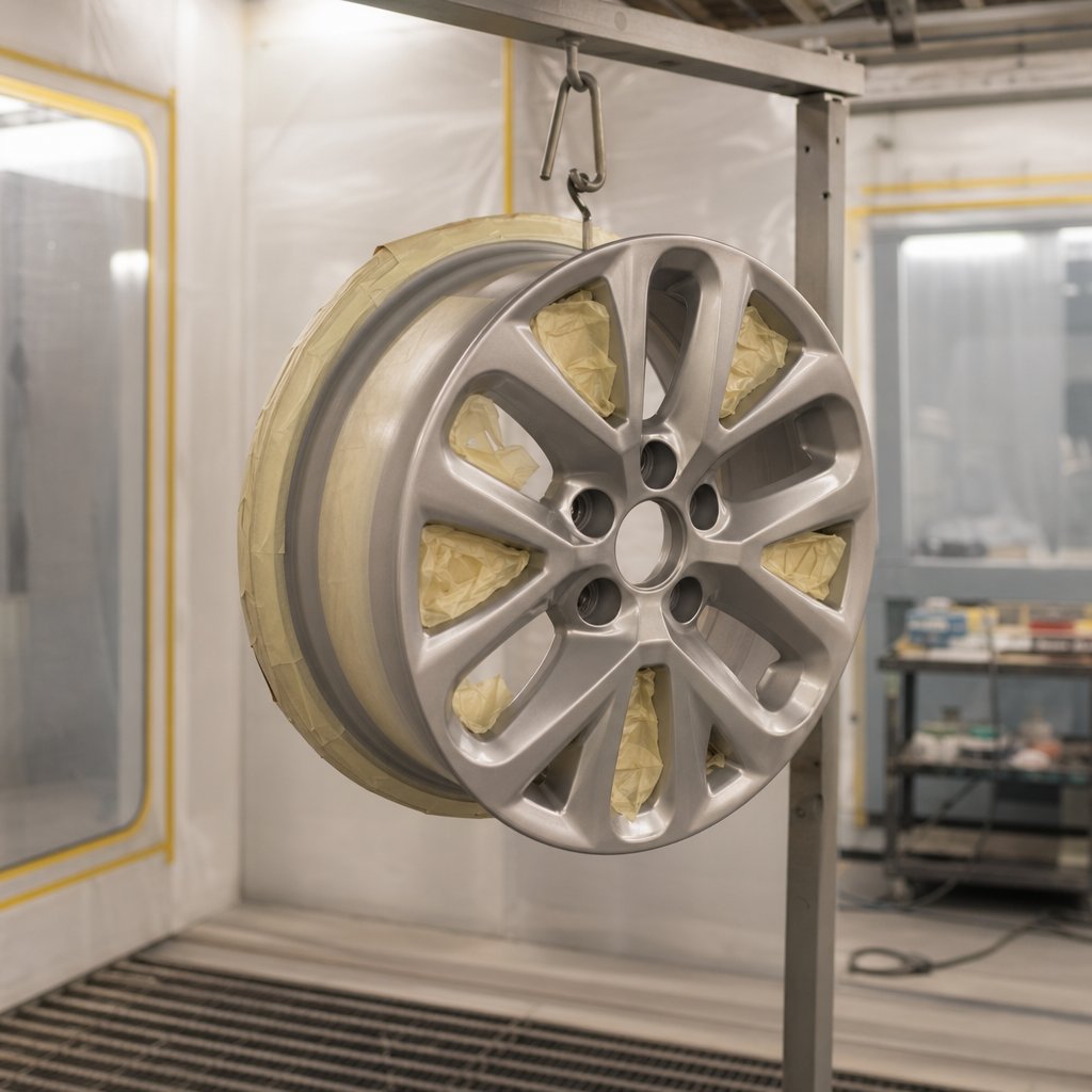proper prep and masking before powder coating wheels
