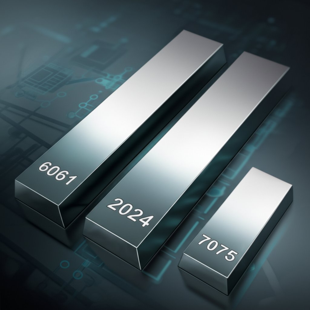 aluminum alloys like 6061 2024 and 7075 have unique densities and uses