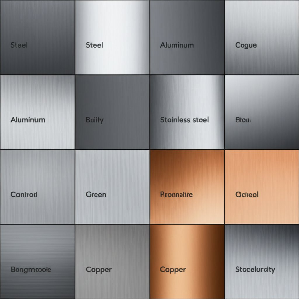 common materials used in metal stamping and their properties