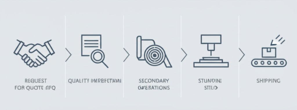key stages of the stamping manufacturing process from inquiry to production