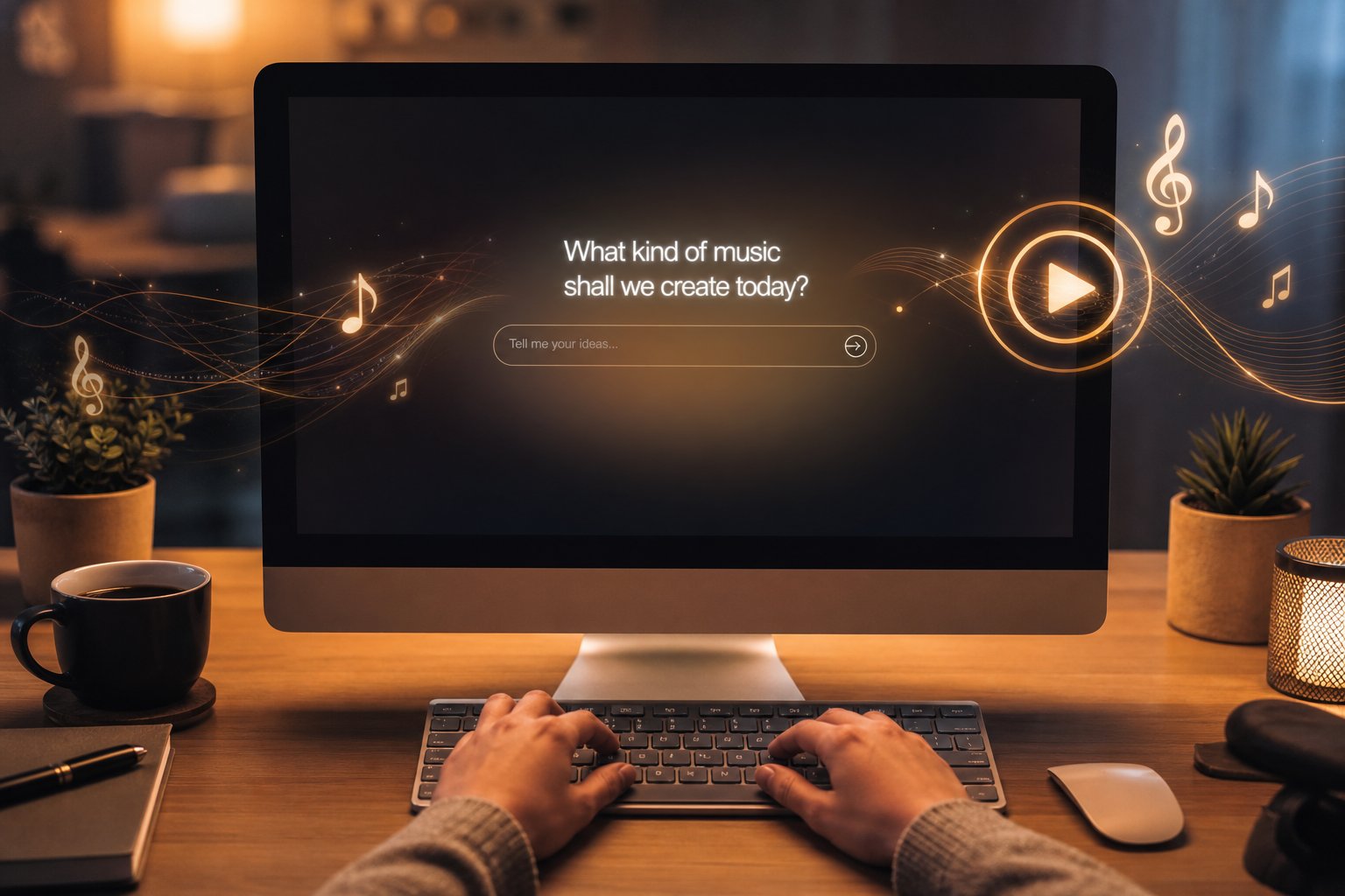 creating your first ai song starts with typing a clear prompt describing genre mood and style