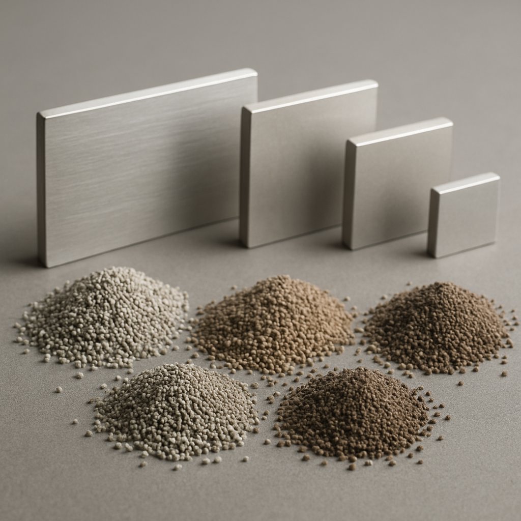 common blasting media can leave different aluminium surface looks