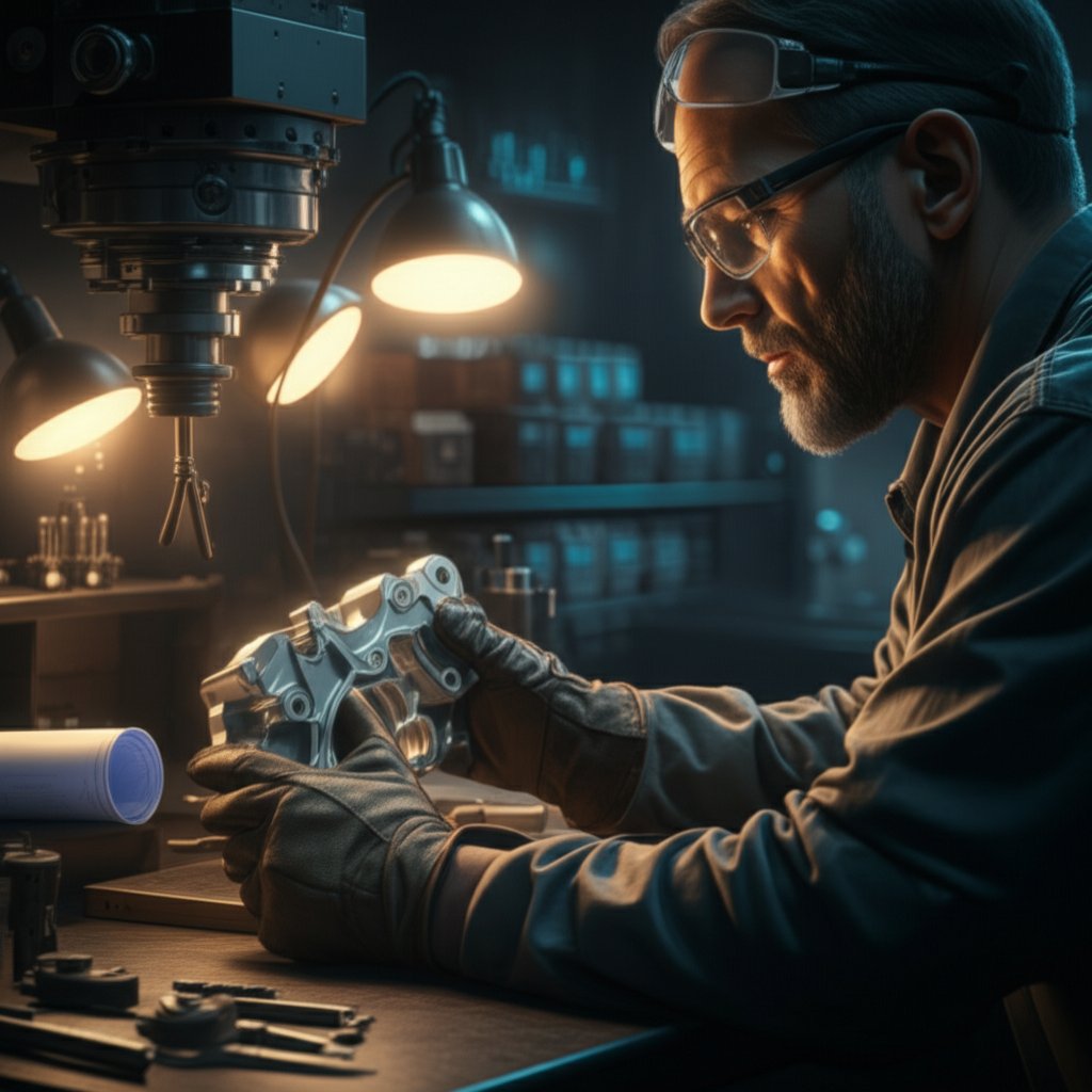 machinist preparing titanium parts for cnc machining emphasizing precision and proper setup