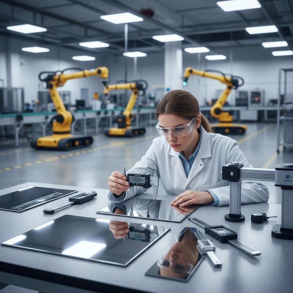 quality inspection of precision sheet metal components