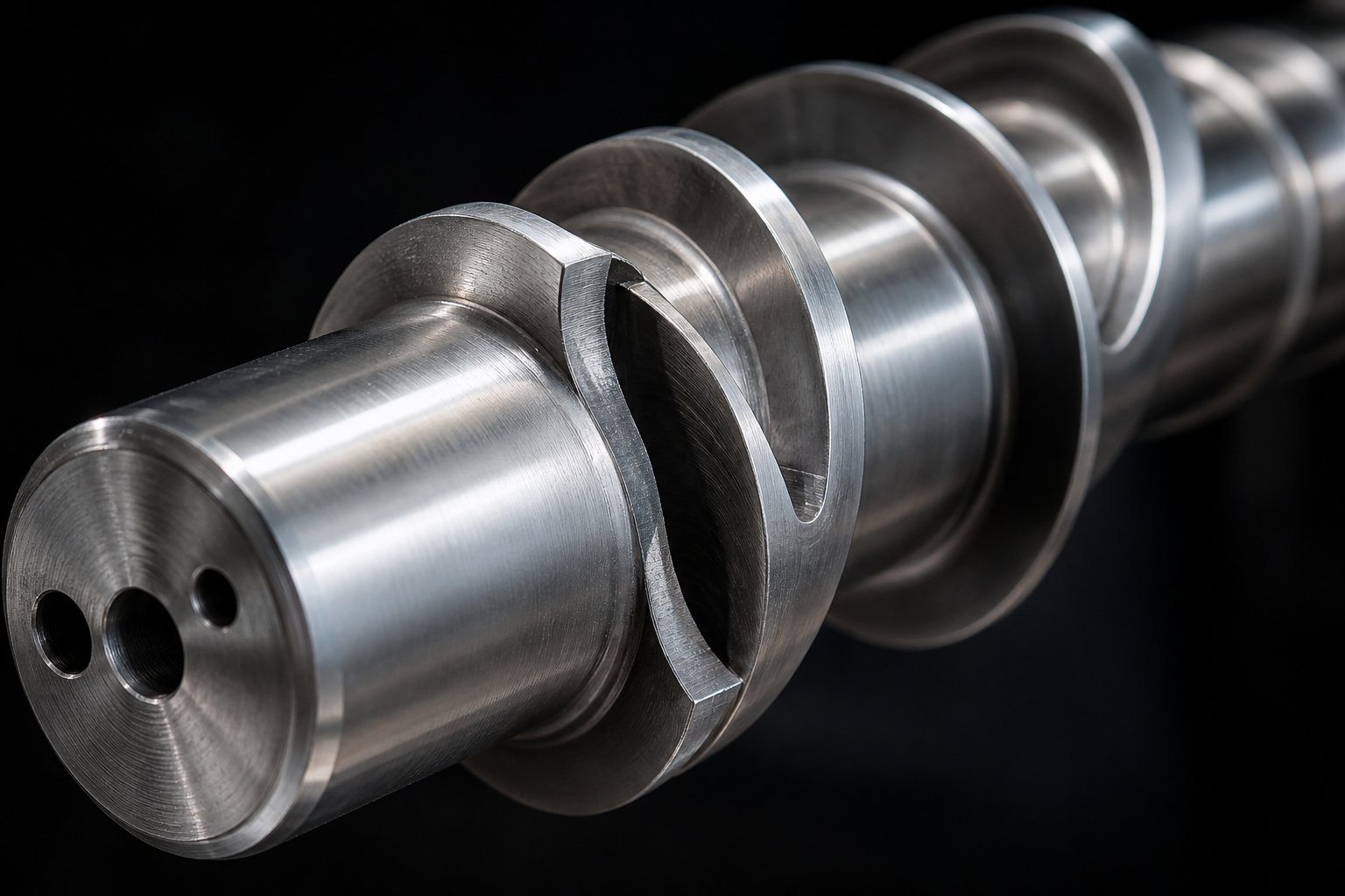 barrier screw design showing the secondary flight that separates solid and melt channels for improved melting uniformity