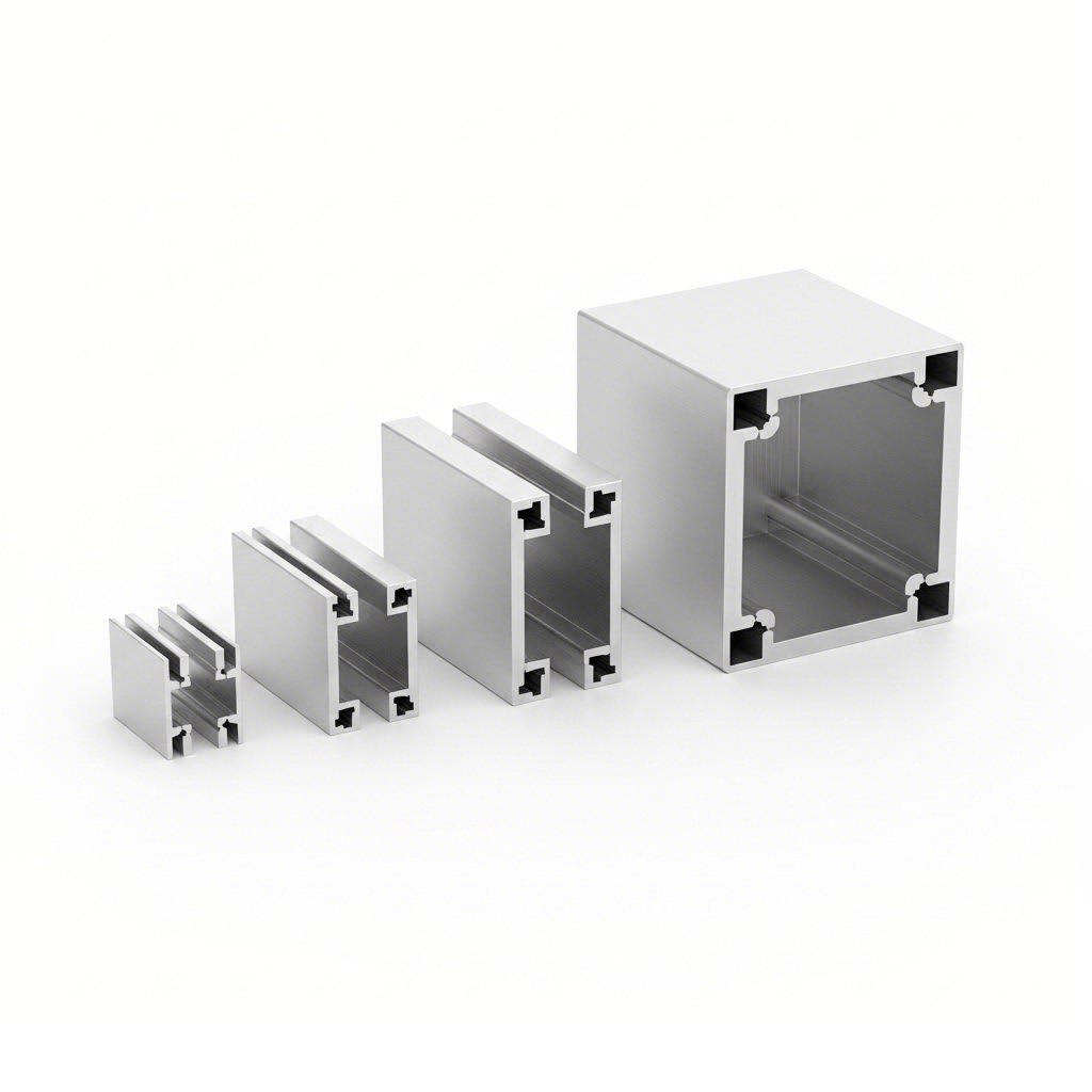 various aluminum extrusion profile sizes from compact 2020 to heavy duty 4040 series