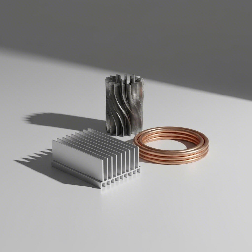 various heat transfer solutions including aluminum extrusions and copper alternatives
