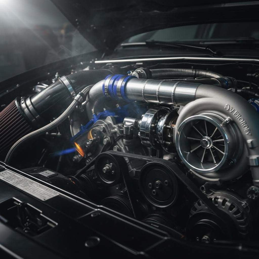 high boost turbocharged engine setup where 2618 piston durability becomes essential