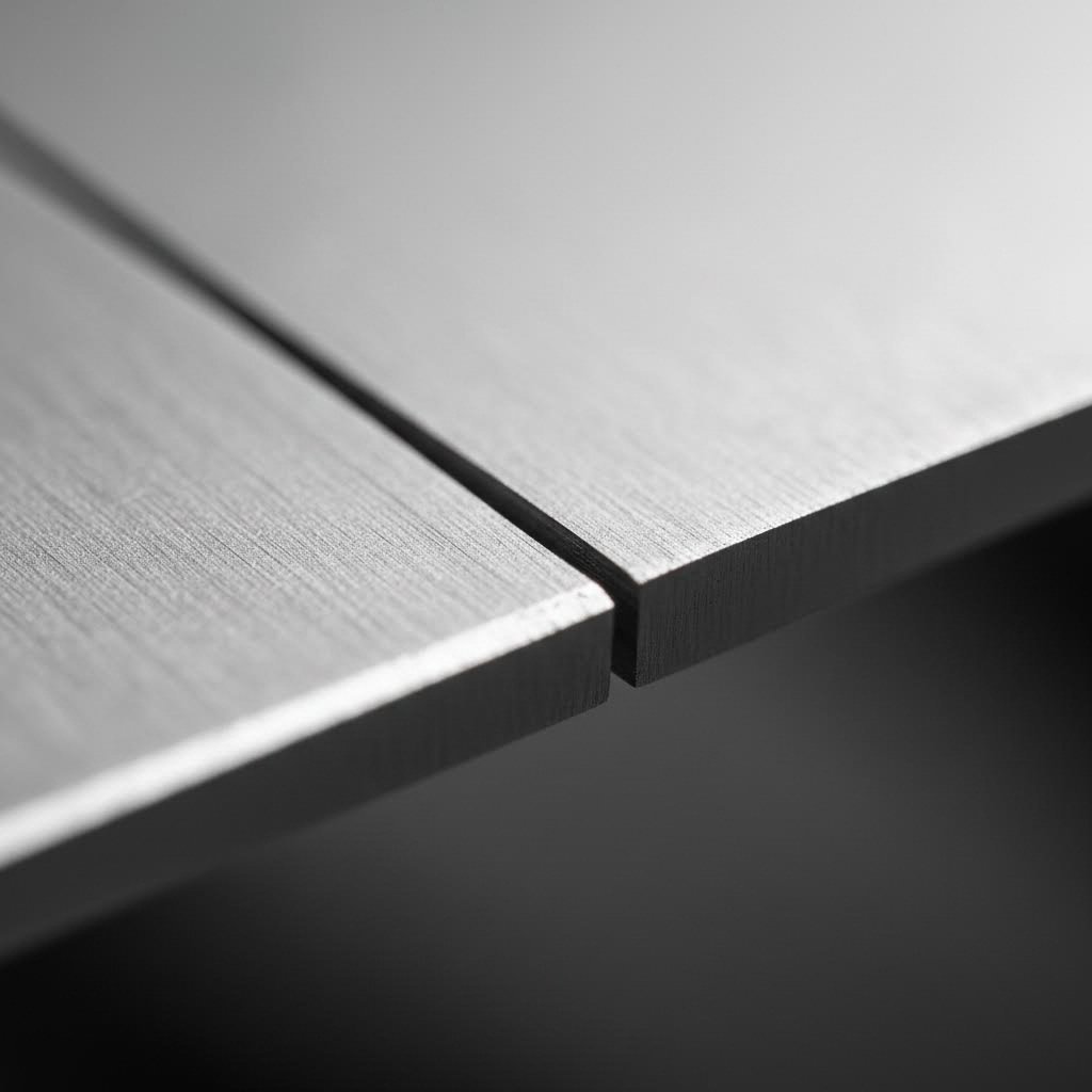 precision laser cut metal edge demonstrating tight tolerance and minimal kerf width