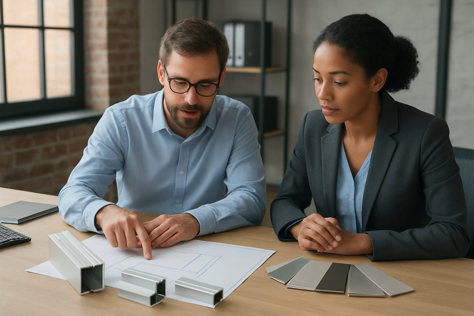 preparing drawings and finish requirements for an extrusion quote